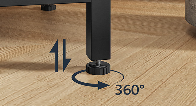 L-Shaped Bakers Rack with Power Outlet, 4-Tier Corner Microwave Stand with Storage, Coffee Bar Station with 8 Hooks, Kitchen Shelf Rack, 2 Installation Methods, Rustic Brown and Black