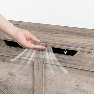 Coffre de rangement, Organisateur de coffre à jouets rétro avec poignée découpée en forme de U, Banc de rangement, Charnière de sécurité, Coffre à jouets robuste, En bois, Les soutiens 220 kg, Assemblage facile, Gris