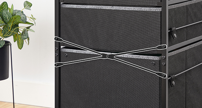 3-Zásuvková mobilní kartotéka, Rolovací stojan na tiskárnu, Vertikální kartotéka, Kancelářský kabinet, Registrační skříň pro domácí kancelář, A4/velikost dopisu, Zásuvka na netkané textilie, Šedá a rustikální hnědá