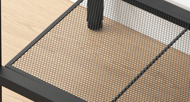 55-Inch Compatible TV Stand with Charging Station, Rustic Brown & Black LED Entertainment Center, Industrial Media Console Table with Open Storage Shelves for Living Room & Bedroom