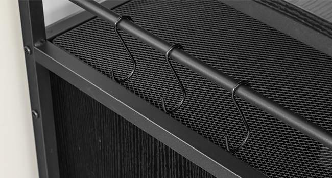 90 -115L Fish Tank Stand with Power Outlet and LED Light, Metal Frame Aquarium Stand with Cabinet Storage, Suitable for Reptile and Turtle Tanks, 199.58kg Load Capacity, Black