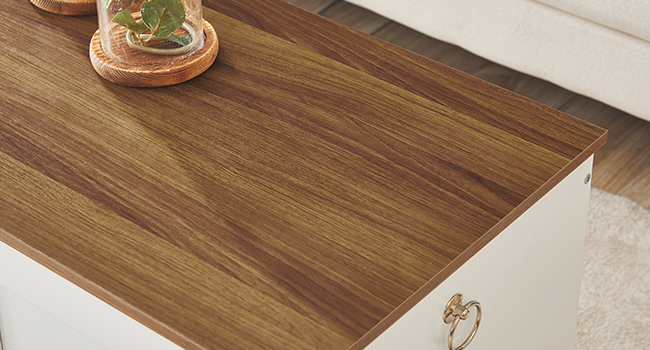 مقعد التخزين, 100CM الصدر التخزين الخشبي الرجعية, صندوق التخزين الخشبي, لعبة صندوق مع أعلى رفع, منظم المدخل متعدد الوظائف, للدخول, غرفة الجلوس, الأبيض والجوز