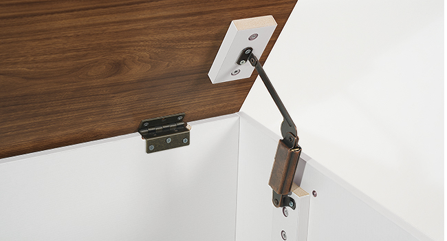 Banc de rangement HOOBRO, 47.2" Coffre à jouets en bois, Coffre à jouets avec charnière de sécurité, Coffre de rangement de style ferme, Banc d