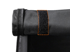 Svart 4ft ved Rack med deksel, Utendørs vedloggstativ, Justerbar loggholder med vanntett deksel, Peis tre lagring, Kraftig treholder, for innendørs og utendørs