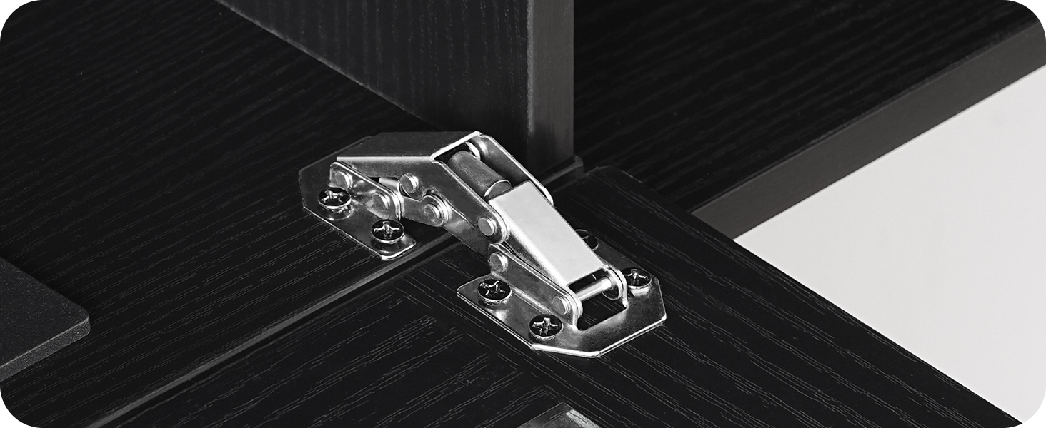 140خزانة تلفزيون عائمة مثبتة على الحائط مع محطة شحن, شريط LED ملون, 3 المنافذ القياسية و 2 منافذ يو اس بي, متوافق مع أجهزة التلفاز حتى 65 بوصة, أسود