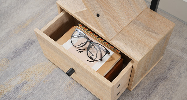 9-Tier Tree-Shaped Bookcase, Vintage-Style Book Organizer & CD Storage Rack, Black and Natural Wood Color, Suitable for Living Room, Bedroom and Study