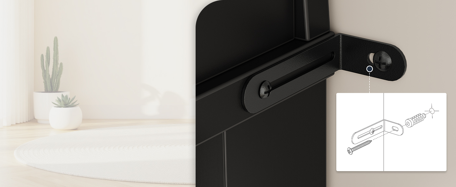 66.9-Inch Tall Arched Bookcase, Wooden Display Cabinet Integrated with LED Lighting, Farmhouse-Style Storage Shelf with 2 Drawers, Open Shelving for Living Room, Office & Bedroom, Black Finish