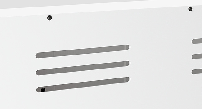 Witte dubbele kattenbakbehuizing, Verborgen type met gang, Houten kattenbakmeubel met opberglaag en haken