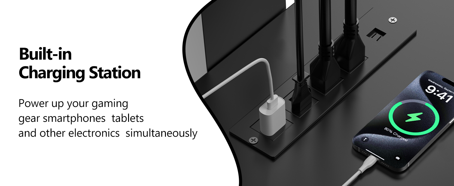 černý televizní stolek