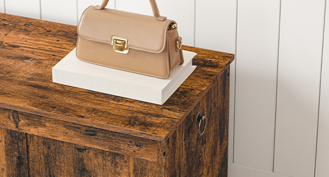 Banc de rangement, 29.5" Coffre de rangement en bois rétro, Tronc de rangement en bois, Coffre jouet avec dessus de levage, Organisateur d'entrée multifonctionnel, pour l