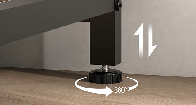 Bakers Rack with Power Outlet, Microwave Stand with Trash Can Bin Cabinet, 5-Tier Kitchen Storage Shelf Cabinet, Tall Coffee Bar Table Station for Dining Room, Rustic Brown and Black