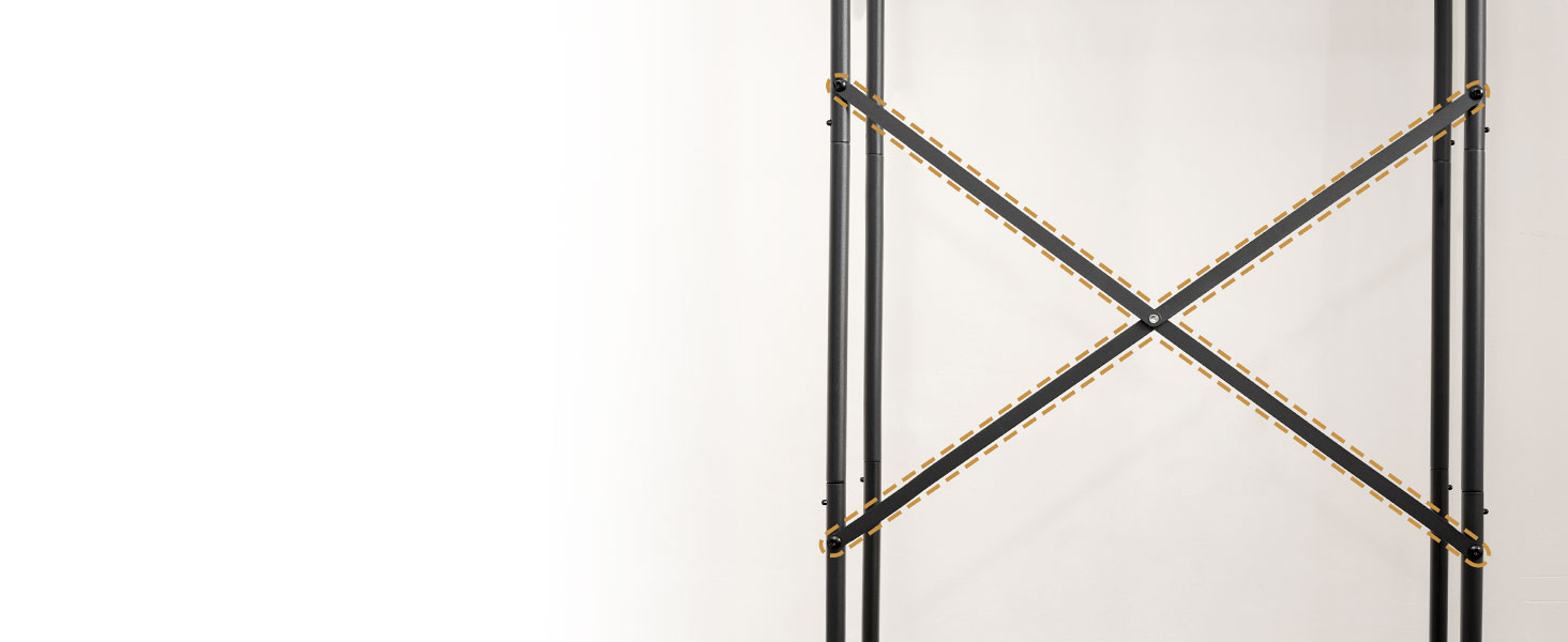 4-Tier Freestanding Over-The-Toilet Storage Organizer, Space-Saving Above-Toilet Shelf with Adjustable Feet, Easy Assembly, Rustic Brown and Black