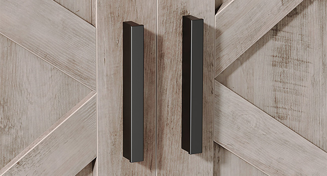 Grijze dubbele kattenbakbehuizing, Verborgen ontwerp met gang, Houten kattenbak met haken