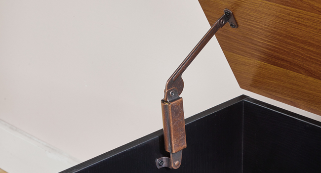 Banc de rangement HOOBRO, 43.3" Coffre de rangement en bois rétro, Tronc de rangement en bois, Coffre jouet avec dessus de levage, Organisateur d'entrée multifonctionnel, pour l