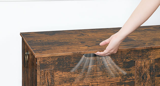 Dual-Lid Storage Chest, 100cm Rustic Brown Storage Bench with Internal Divider, Multifunctional Shoe Bench for Entryway, Living Room and Bedroom