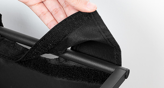 3-قسم فارز الغسيل مع العجلات, Removable Oxford Fabric Laundry Hamper, جريج وأسود, تصميم قابل للسحب