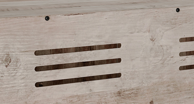 Grijze dubbele kattenbakbehuizing, Verborgen ontwerp met gang, Houten kattenbak met haken