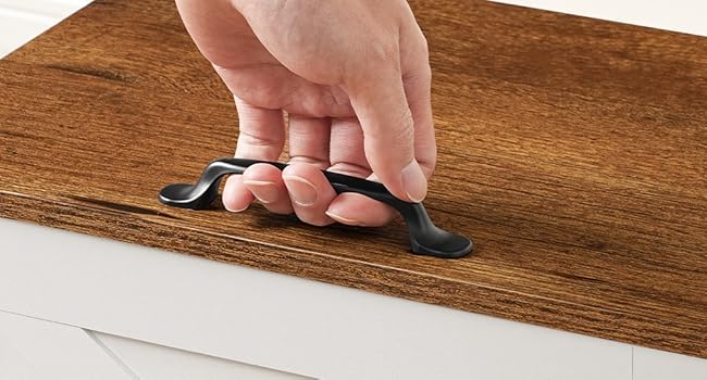 Under-Desk Compact Filing Cabinet with Drawer, Rolling Lid-Equipped Filing Cart, Mobile Hanging File Organizer, Suitable for Study and Home Office, White and Walnut