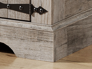 Конечный стол Farmhouse с зарядной станцией, 60cm Large End Table for Living Room, Стол с боковым набором дивана с дверью сараем, Wooden Square Nightstand Bedside Table with Flip Top, Серый