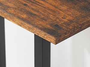 HOOBRO Narrow Side Table, 2-Tier Slim End Table with Charging Station, Skinny Nightstand with Open Storage, for Small Spaces, Living Room, Bedroom, Study, Rustic Brown and Black