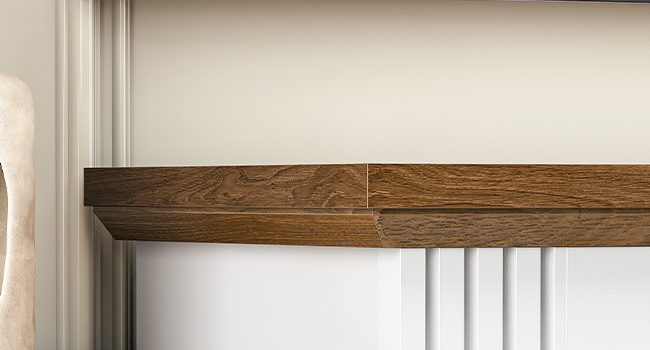 HOOBRO Electric Fireplace with Mantel, Fireplace TV Stand with Led Light, 74" Farmhouse Entertainment Center with Storage, Realistic Stacked Stone Surround and 3D Flame for Living Room, Bedroom