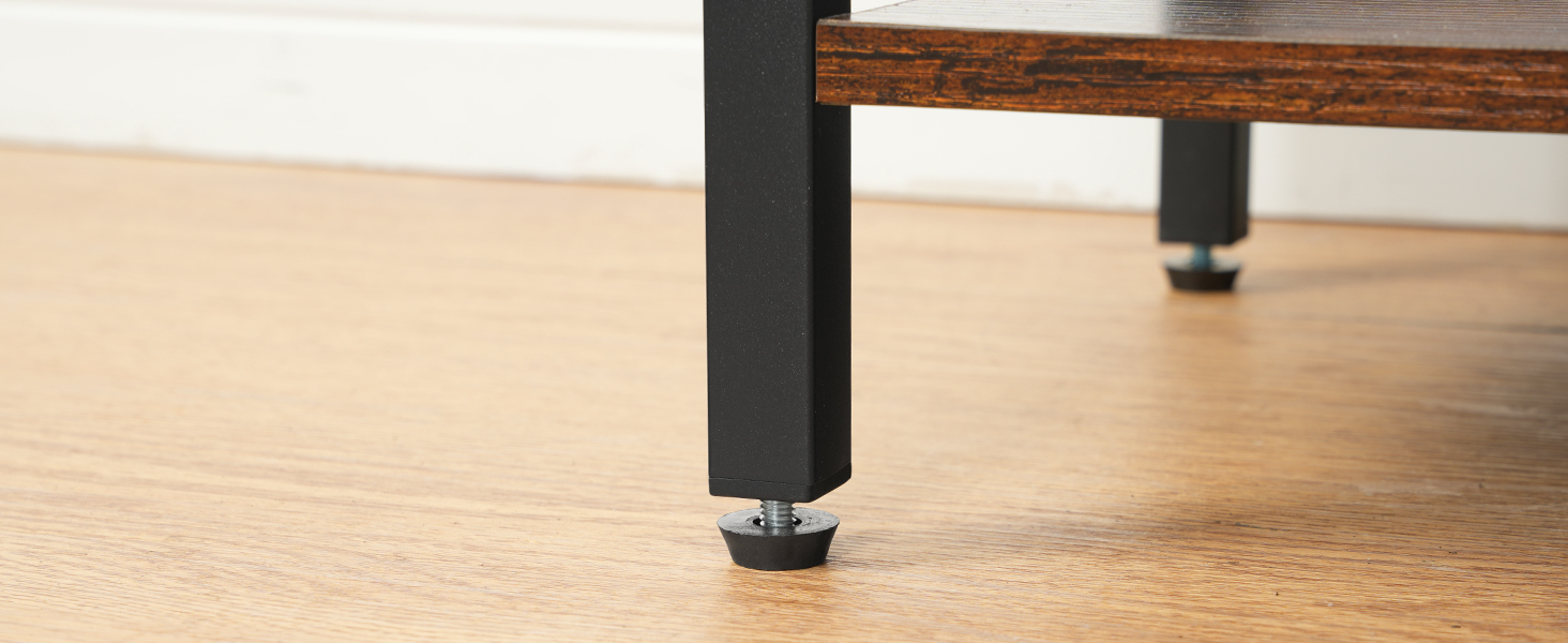 6-Tier Industrial Bookshelf, Metal-Frame Bookcase Storage Organizer, Tall Display Shelf for Living Room, Bedroom, Home Office and Kitchen, Rustic Brown & Black