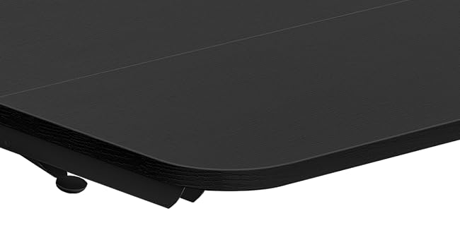 HOOBRO Black Floating Folding Desk with Iron Bracket - Wall-Mounted Drop Leaf Table for Small Spaces, Kitchen, Laundry Room & Office