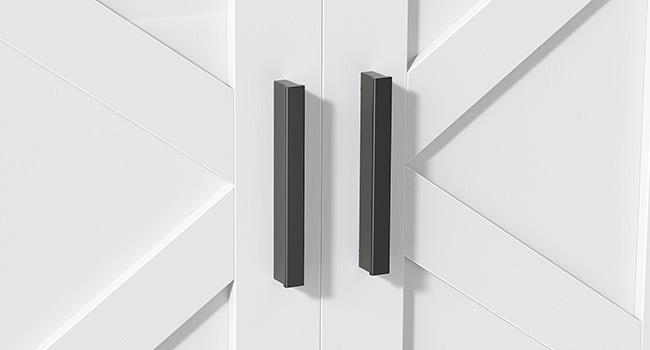 Dubbele kattenbakbehuizing, Verborgen opbergkast met gangontwerp, Houten huisdiermeubilair met bovenste opberglaag & Zijhaken, Wit & Walnoot afwerking