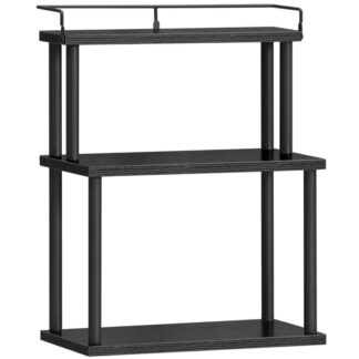 توابل رف منظم, 3-منظم توابل الطبقة, منظم سطح المكتب, القائمة بذاتها المنظم كونترتوب, للمطبخ, مكتب مكتب, غرفة الدراسة, غرفة المعيشة, أسود