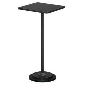 طاولة جانبية مشروب أسود, طاولة نهاية لهجة صغيرة مع قاعدة التمثال للمساحات الصغيرة في غرفة المعيشة, غرفة نوم, أريكة الأريكة, تجميع سهل