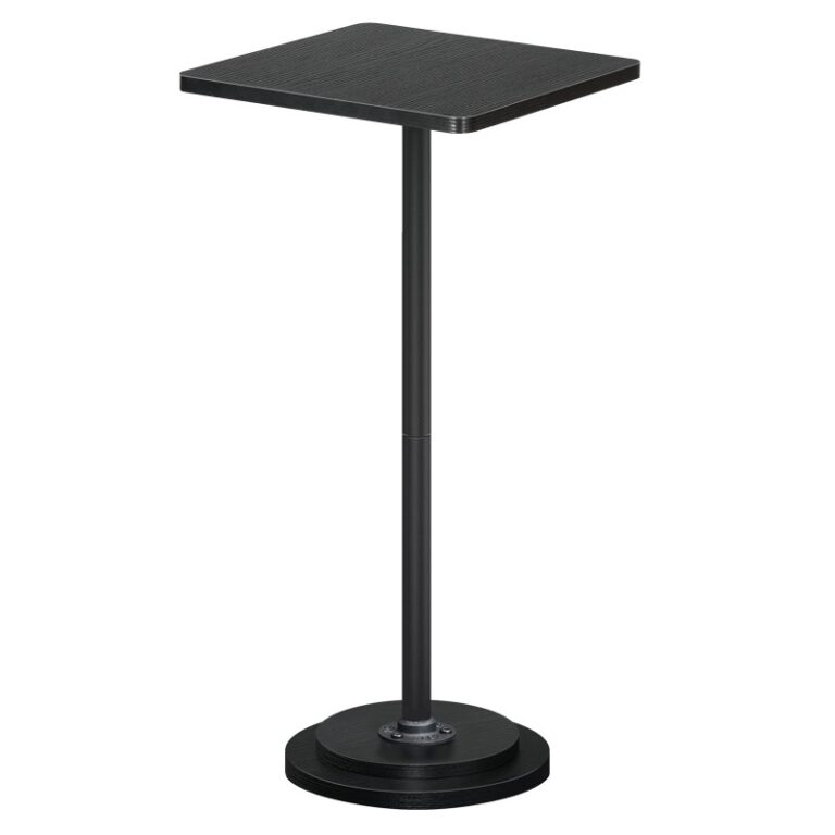 Μαύρο τραπέζι, Μικρό τραπέζι τερματισμού προφοράς με βάθρο για μικρούς χώρους στο σαλόνι, Υπνοδωμάτιο, Καναπέ καναπής, Εύκολη συναρμολόγηση