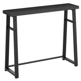 39.4 Narrow Console Table, Entryway Table with Storage, Foyer Table, Sofa Table, Behind Couch Table, Sturdy Frame, Easy to Assemble, Black