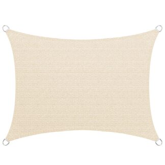 Sun Shade Sail Rectangle, 16' x 20', Μπλοκ UV, Canopy τέντα καταφύγιο υφάσματος υφάσματος, Αντιανεμικό και αδιάβροχο, Στιβαροί δακτύλιοι έλξης, Κήπος, Υπαίθριος, Πλακόστρωτη εσωτερική αυλή, Στέγασμα για αυτοκίνητο, Μπεζ