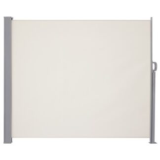 190 x 350 εκ (Υ x Λ), Πλευρική τέντα, Οθόνη απορρήτου, επεκτεινόμενη τέντα, Τυφλός κύλινδρος, Αντιηλιακή προστασία, για Μπαλκόνι, Κήπος, Πλακόστρωτη εσωτερική αυλή, Μπεζ