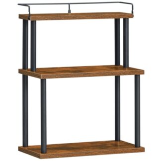 توابل رف منظم, 3-منظم توابل الطبقة, منظم سطح المكتب, القائمة بذاتها المنظم كونترتوب, للمطبخ, مكتب مكتب, غرفة الدراسة, غرفة المعيشة, بني ريفي أسود