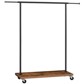 رف ثياب قضيب قياسي, رف ملابس قابلة للتمديد, منظم الملابس المتداول بعجلات قابلة للقفل, رف معلق للملابس, أحذية, خزانة الملابس المحمولة, النمط الصناعي