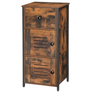 Commode: Armoire avec tiroir et étagère réglable, Armoire latérale, Table de chevet, Table téléphonique, Porte à lattes, Armoire de couloir, Salon, Chambre à coucher, Bureau, Couloir, Ancien