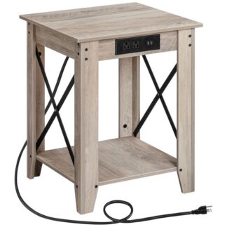 Конец таблицы 2-уровневой тумбочки с USB-портами и розетками диван журнальный столик гостиная