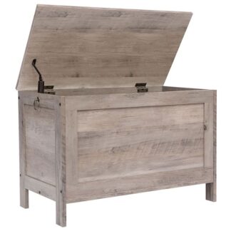 Coffre de rangement, Banquette avec espace de rangement, Coffre à jouets avec couvercle, Banc à chaussures, Siège de poitrine, Coffre de rangement robuste pour le couloir, Chambre et salon, Gris