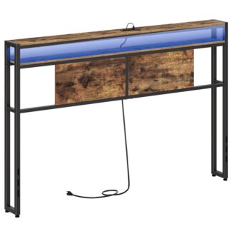 King -kokoinen pääty, Pääty kevyellä ja poistoaukoilla, Pääty 2 Säilytyshyllyt, Säilytysteline, Säädettävä korkeus, Tukeva ja vakaa, Helppo kokoonpano, Maalaismainen ruskea ja