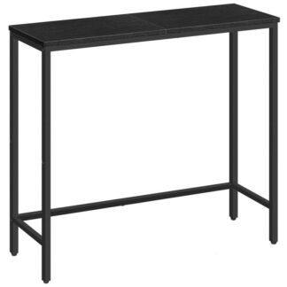 narrow console table, 29.5" entryway small sofa side display for hallway, bedroom, living room, foyer, black