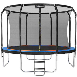 Tranpoline εξωτερικού κήπου, Διάμετρος 305 εκ, με δίχτυ ασφαλείας, Σκάλα, Προστατευτικό μαξιλάρι, Καλυμμένες θέσεις, Εξοπλισμός γυμναστικής, Ασφαλής, Παιδιά,