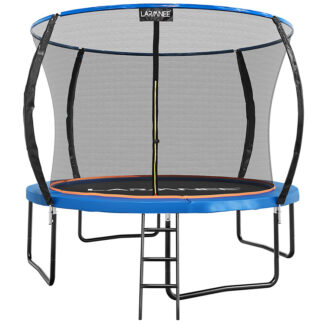 Διάμετρος τραμπολίνου εξωτερικού χώρου 366 CM με δίχτυ ασφαλείας, Προστατευτικά μαξιλάρια, Σκάλα, Ικανότητα 150 κιλά, για