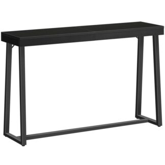 narrow console table, black entryway table for hallway, 47.2" small foyer tables for entryway, behind couch sofa table for living room, hallway, corridor, easy assembly, black