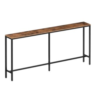 Skinny Console Table, 63" Narrow Sofa Table, Entryway Table, Industrial Sofa Table, Side Table, Sofa Hallway Table for Plants, Sturdy and Stable, Easy to Assemble