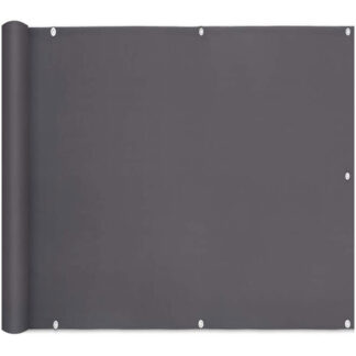 EGY095WL02 Экран конфиденциальности балкона, Непрозрачный, 90 Икс 500 см, Балконы покрытия, УФ-защита, Ветрозащитный, с кабельными связями, Алюминиевые натулки и шнур,