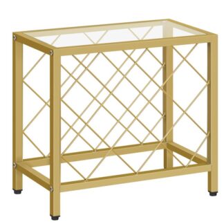 viinihyllyn työtaso, 10-pulloviinivarastoteline, viinin haltija vapaasti seisova, karkaistu lasipaneeli, viininäytön hylly, baariin, ruokasali, keittiö, kulta