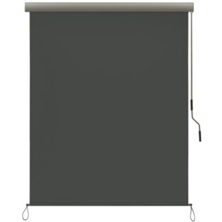 الأعمى العمودي, انقطاع الأسطوانة أعمى, شاشة خصوصية للشرفة, 2.5 س 1.6 م (الارتفاع × العرض), مظلة قابلة للسحب, الحماية من الشمس في الهواء الطلق, مربع الألمنيوم كرنك, رمادي غامق