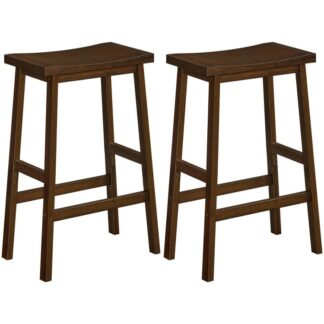 مجموعة البراز من مجموعة من 2, كراسي بار الخيزران, 26 براز مقاومة المطبخ بوصة مع مسند القدمين, براز السرج, لغرفة المعيشة, غرفة العشاء, غرفة الحفلات, النمط الصناعي, موكا