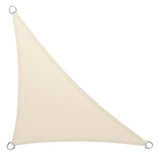 15x15x21ft Triangle Sun Shade Sail, Kestävät D-renkaat, Terassivarjo katos, 95% UV -lohko, Kangaskangas, Tuulenpitävä & Ilma läpäisevä, Puutarha, Kansi, Beige